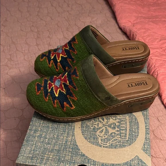 Born Multicolor Patterned Slip-On Clogs - Picture 2 of 2